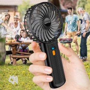 3-in-1 Portable Fan, 4 Speeds Handheld Fan