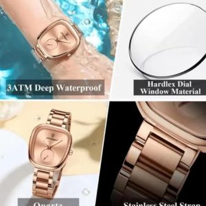 Poedagar 783 Ladies Watch Rose Gold strap