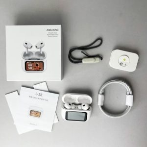 A9 Pro Earphone Touch Screen Wireless Bluetooth 5.4 Headphone ANC/ENC Noise Cancelling In Ear Earbuds With HD Mic Call Headset