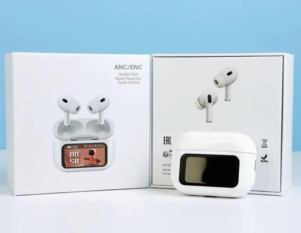 A9 Pro Earphone Touch Screen Wireless Bluetooth 5.4 Headphone ANC/ENC Noise Cancelling In Ear Earbuds With HD Mic Call Headset - Image 2