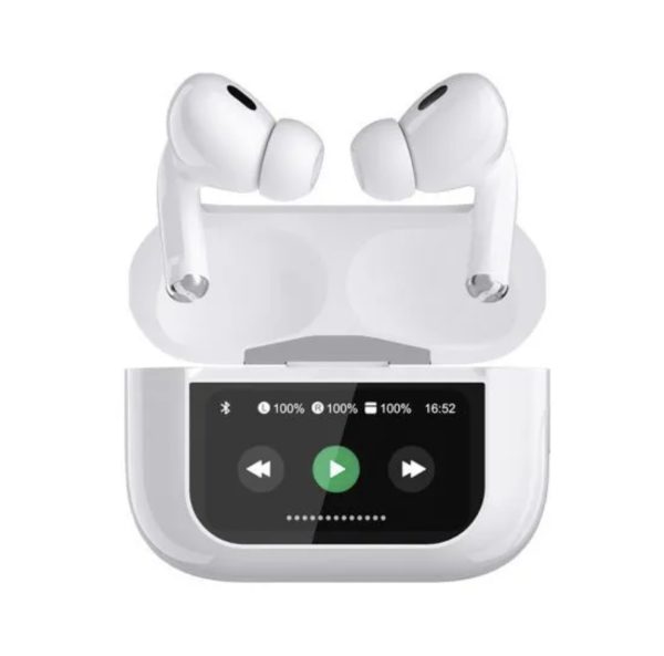A9 Pro Earphone Touch Screen Wireless Bluetooth 5.4 Headphone ANC/ENC Noise Cancelling In Ear Earbuds With HD Mic Call Headset - Image 5