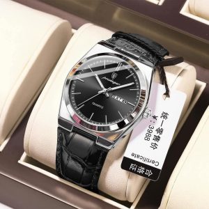 POEDAGAR 930 High Quality Men’s Watch Quartz-Belt