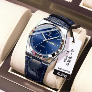 POEDAGAR 930 High Quality Men’s Watch Quartz-Belt