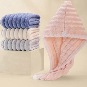 Girl's Hair Drying Towel Cap